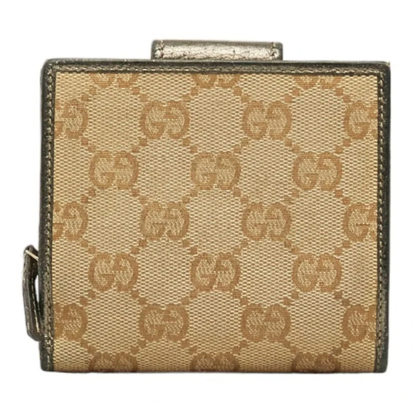 Authentic Gucci GG Canvas D-Ring Compact  Wallet - Picture 3 of 9